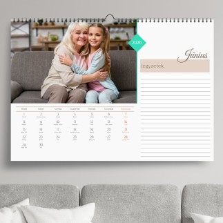 Jegyzetelhető családi naptár | MyPrintPix