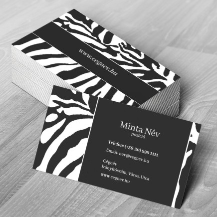 Zebra névjegykártya | MyPrintPix
