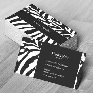 Zebra névjegykártya | MyPrintPix