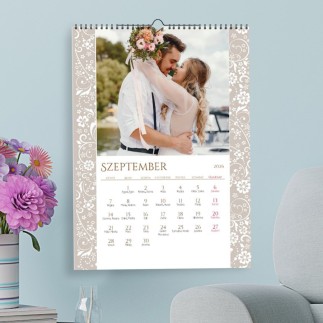 Esküvőnk napja fényképes naptár | MyPrintPix
