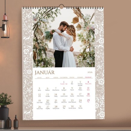 Esküvőnk napja fényképes naptár | MyPrintPix