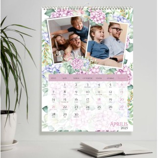 Hortensia A3 családi fényképes naptár | MyPrintPix