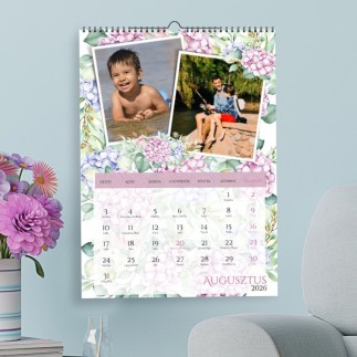 Hortensia asztali családi asztali naptár | MyPrintPix