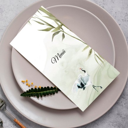 Bambus esküvői menükártya | MyPrintPix