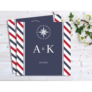 Nautical esküvői meghívó | MyPrintPix