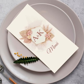 Arvina esküvői menükártya | MyPrintPix