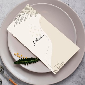 Nomah esküvői menükártya | MyPrintPix