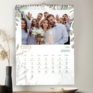 Date esküvői fényképes naptár | MyPrintPix