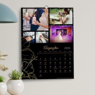 Clare esküvői naptár saját fotókkal | MyPrintPix