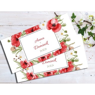 Poppy esküvői meghívó | MyPrintPix