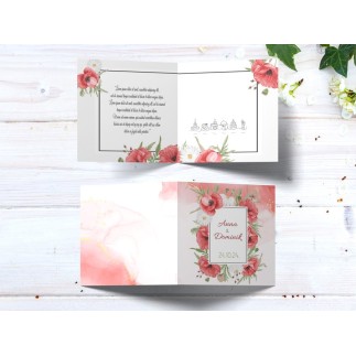 Poppy esküvői meghívó | MyPrintPix