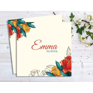 Tearose esküvői meghívó | MyPrintPix