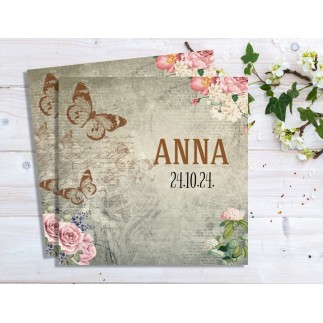 Vinta esküvői meghívó | MyPrintPix