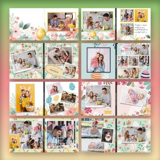 Bunny húsvéti fotókönyv családi képekhez | MyPrintPix