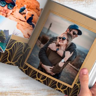 Gatsby Gold prémium esküvői fotókönyv | MyPrintPix
