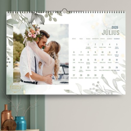 Date esküvői fényképes naptár | MyPrintPix