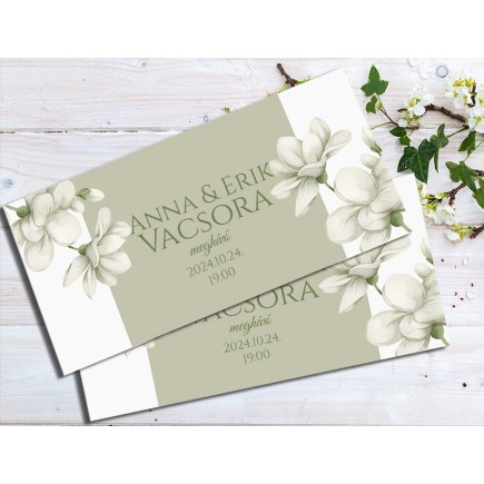 Aello vacsora meghívó esküvőre | MyPrintPix