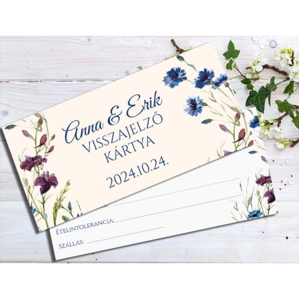 Christine RSVP kártya esküvőre | MyPrintPix