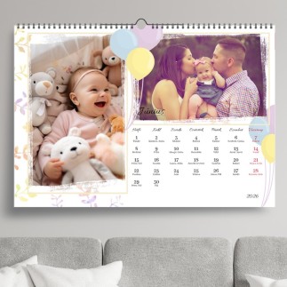 Megérkeztem A3 fekvő családi naptár fotókkal | MyPrintPix