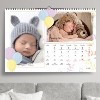 Megérkeztem A3 fekvő családi naptár fotókkal | MyPrintPix