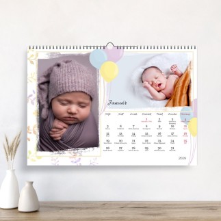 Megérkeztem A3 fekvő családi naptár fotókkal | MyPrintPix