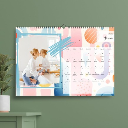 Vilhelmina A4 fekvő családi fényképes naptár | MyPrintPix