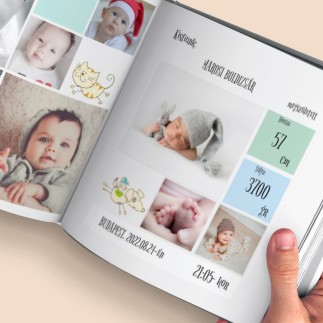 Lucas babafotókönyv kisfiús emlékekhez | MyPrintPix