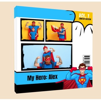 Az én Hősöm fotókönyv Apák napjára | MyPrintPix