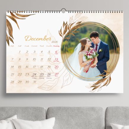 Amy esküvői fényképes naptár | MyPrintPix