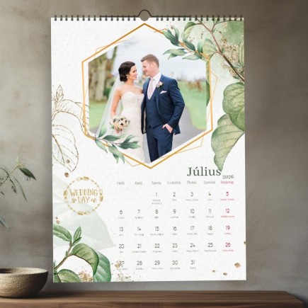 Wedding day esküvői fényképes naptár | MyPrintPix