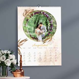 Amy esküvői naptár saját fotókkal | MyPrintPix