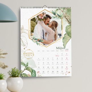 Wedding day esküvői fényképes naptár | MyPrintPix