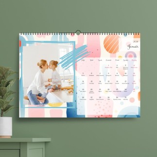Vilhelmina A3 fekvő családi fényképes naptár | MyPrintPix