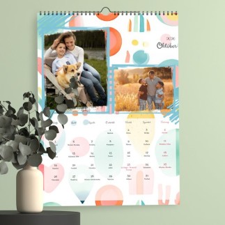 Vilhelmina A3 fekvő családi fényképes naptár | MyPrintPix