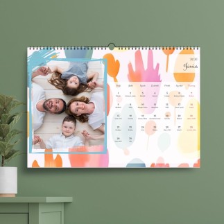 Vilhelmina A3 álló családi fényképes naptár | MyPrintPix