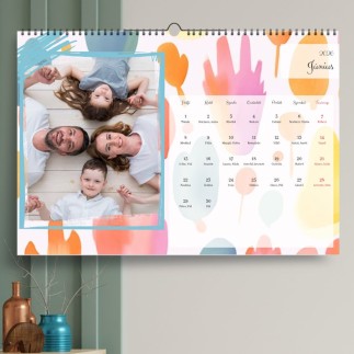 Vilhelmina A3 álló családi fényképes naptár | MyPrintPix