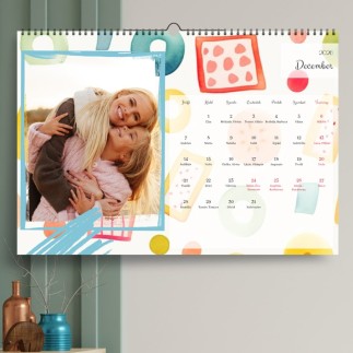 Vilhelmina A3 álló családi fényképes naptár | MyPrintPix