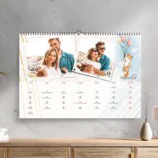 Fox A3 álló családi naptár fotókkal | MyPrintPix