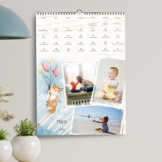 Fox A3 álló családi naptár fotókkal | MyPrintPix
