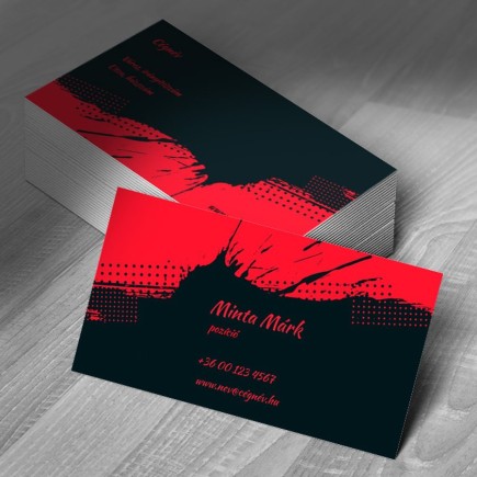 Red and black névjegykártya | MyPrintPix