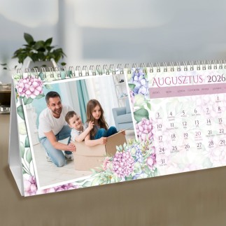 Hortensia A3 fekvő családi fényképes naptár | MyPrintPix