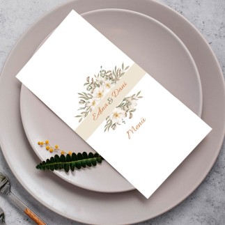 Rosie esküvői menükártya | MyPrintPix