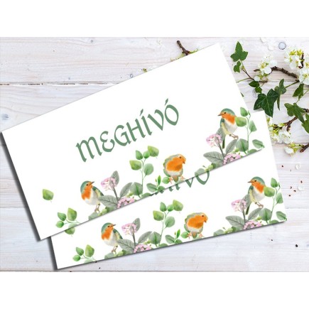 Birdy esküvői meghívó | MyPrintPix