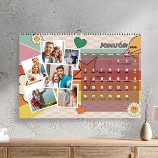 Retro fényképes naptár családoknak | MyPrintPix