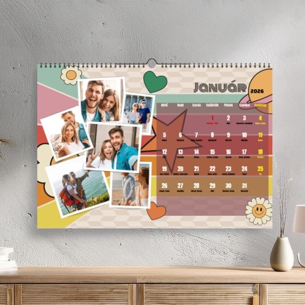 Retro naptár családi emlékekhez | MyPrintPix