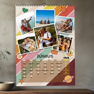 Retro naptár családi emlékekhez | MyPrintPix