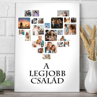 Köszöntő - Család családi fotókollázs | MyPrintPix