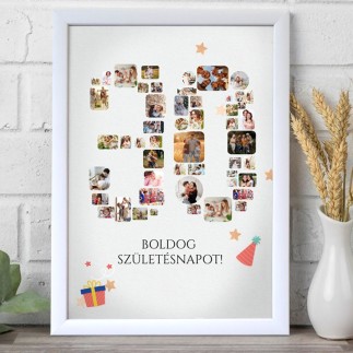Köszöntő - 30 születésnapi fotókollázs | MyPrintPix