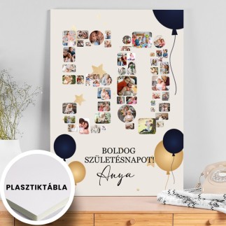 Köszöntő - 50 születésnapi fotókollázs | MyPrintPix