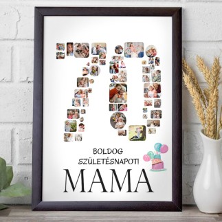 Köszöntő - 70 születésnapi fotókollázs | MyPrintPix